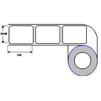 Bild von OPAL Etiketten Kit "LLA" TTR Papier 99 x 148